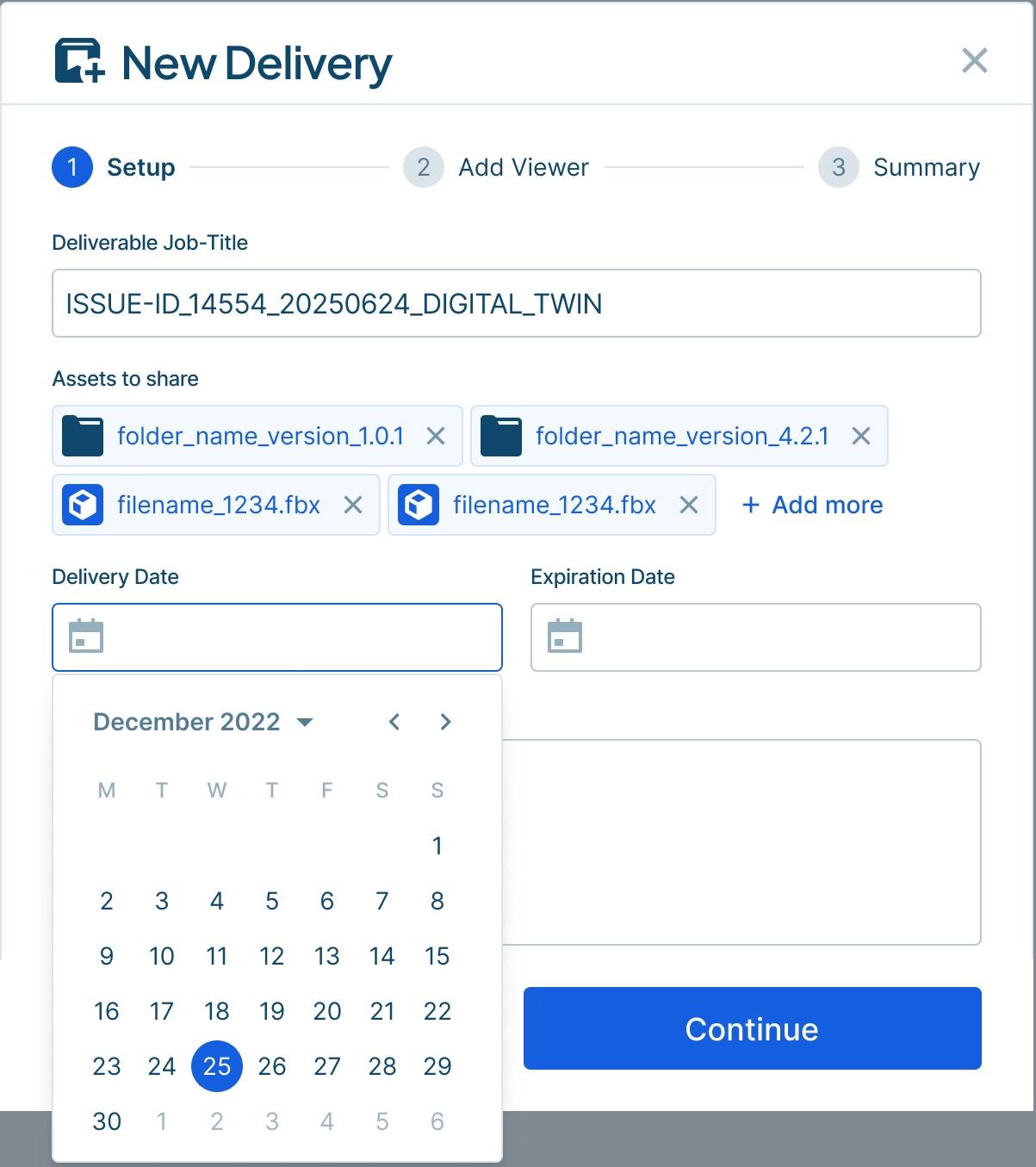 Delivery UI